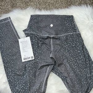 NWT Lululemon Align Leggings size 4 in color City Camo silver drop multi